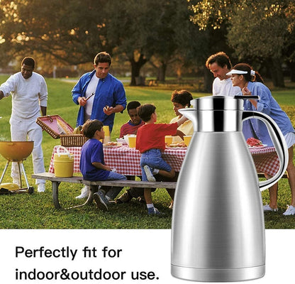 1.8 Litre 18/10 Food-grade Stainless Steel Thermal Carafe/Double Walled Vacuum Insulated Coffee Pot